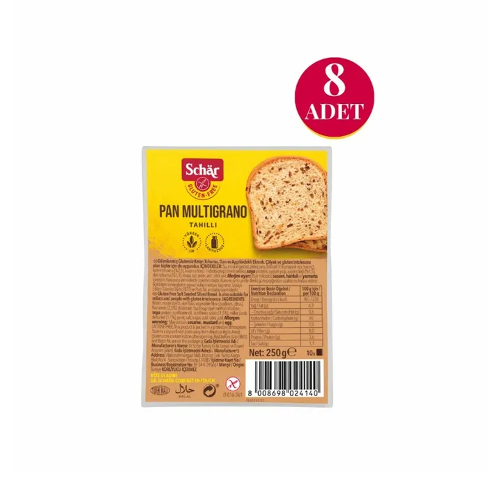 8'li Paket Pan Multigrano Ekmek