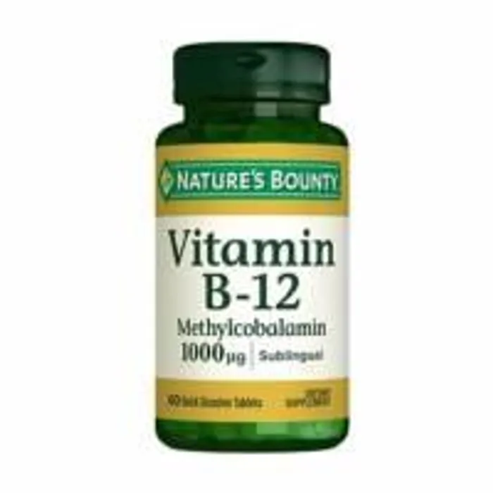 Nature's Bounty Vitamin B12 Methycobalamin 1000 mcg 60 Dilaltı Tablet