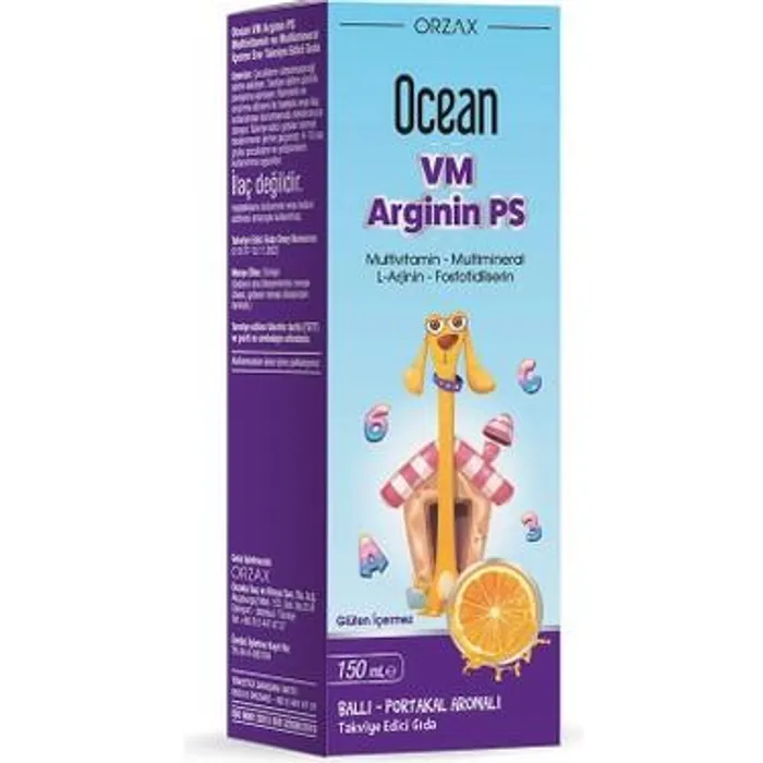 Ocean VM Arginin Ps Ballı Portakal Aromalı Şurup 150 ml