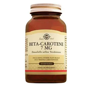 Solgar Beta Carotene 7 mg 60 Kapsül