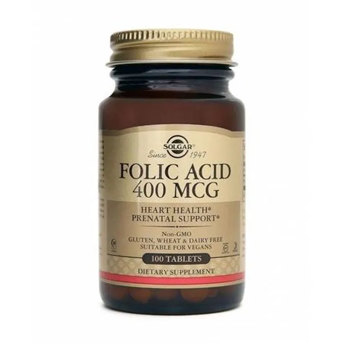 Solgar Folic Acid 400 mcg 100 Tablet