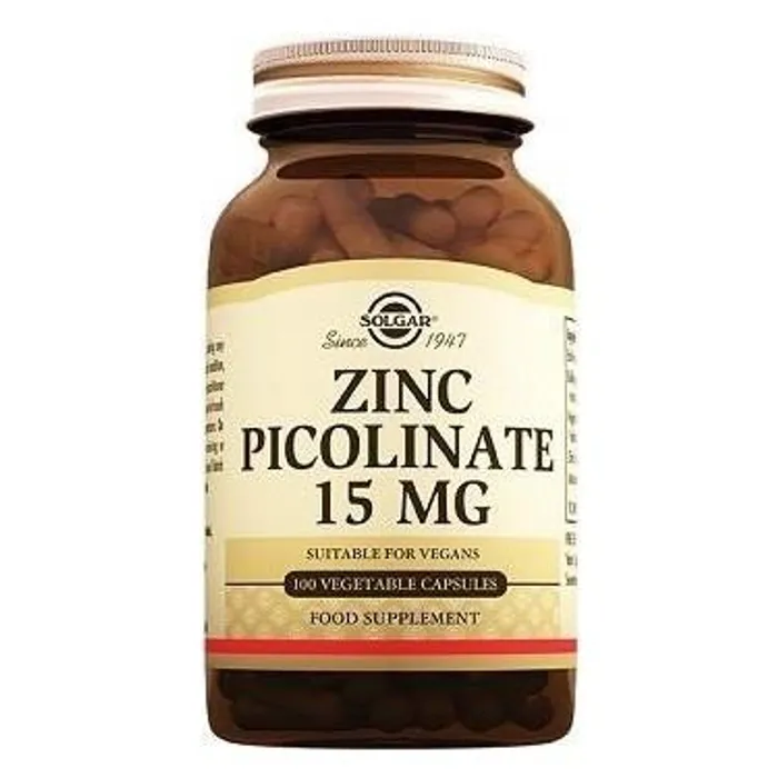 Solgar Zinc Picolinate 15 mg 100 Kapsül